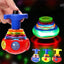 LED Gyroscope Spinning Top Toy - Light-Up Musical Spinner for Kids