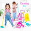 Kids Cleaning Cart Toy Set - Pretend Play Housekeeping Set