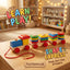 Shape Express Wooden Stacking Train | Shape Sorter Pull-Along Toy for Toddlers