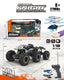1:18 Scale 2-in-1 RC Set - Six-Wheel Knight Truck & Helicopter Combo