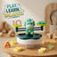 Dino Balance Math Learning Toy | Triceratops Number Scale with Counting Figures & Numbers for Kids