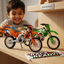 1:18 Scale Diecast Dirt Bike Model Set – KTM SX & Kawasaki KX (Orange & Green)