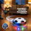 LED hover soccer ball gliding on living room floor - indoor air football for kids - ToysNation.pk