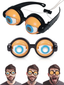 Crawly Rolly Eyes Novelty Party Glasses | Crazy Expressive Funny Glasses for Kids & Adults - Pack of 1