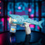 33-Hole Shark Bubble Gun with LED Lights