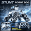 Remote & Watch Control Stunt Robot Dog - RC Spray Dog with 8-Wheel Drive