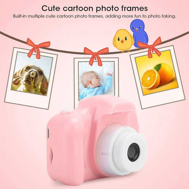 Kids Digital Camera 720p - Rechargeable Video & Photo Camera with 2-Inch Screen Hover Image