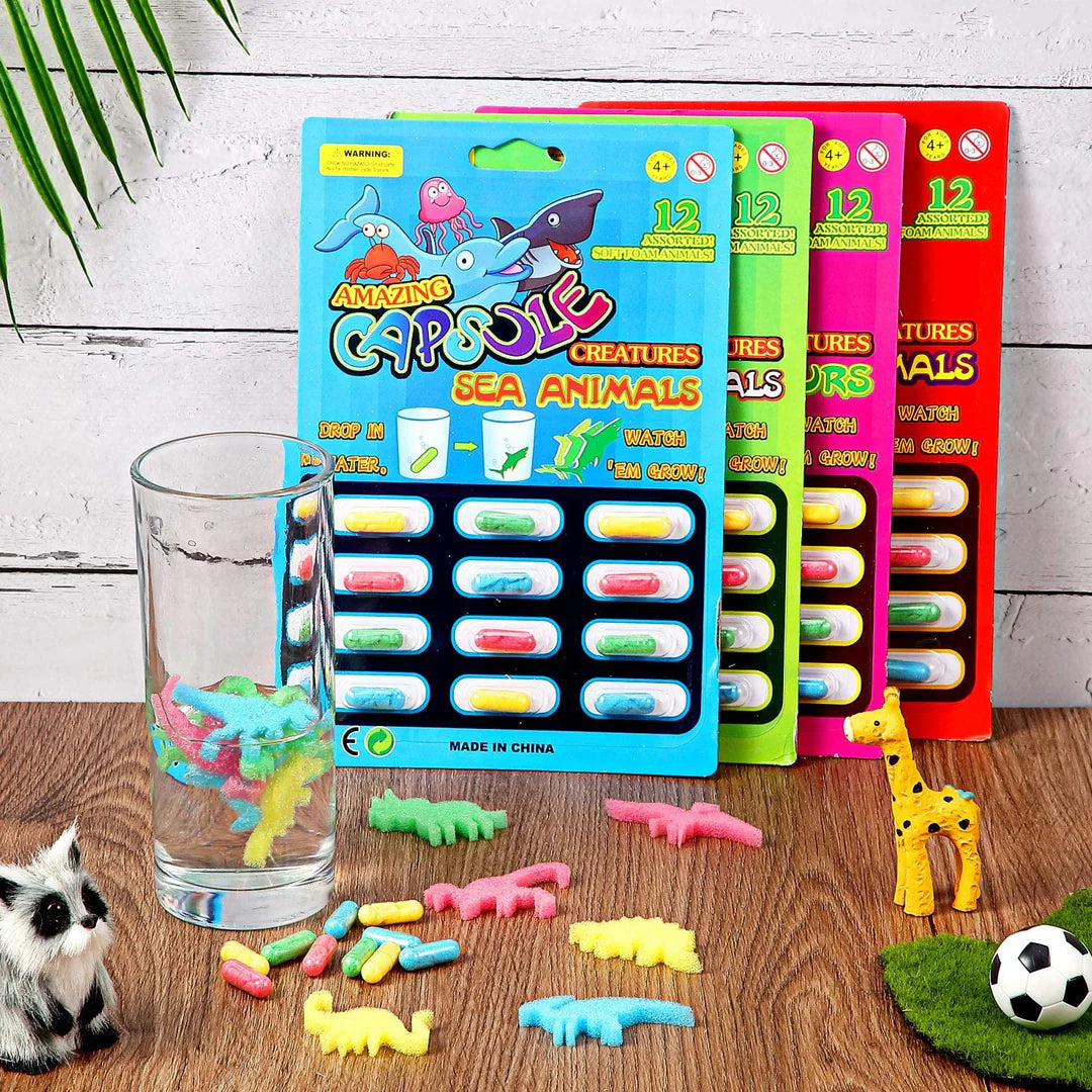 Pack of 2 Magic Growing Animal Capsules Main image