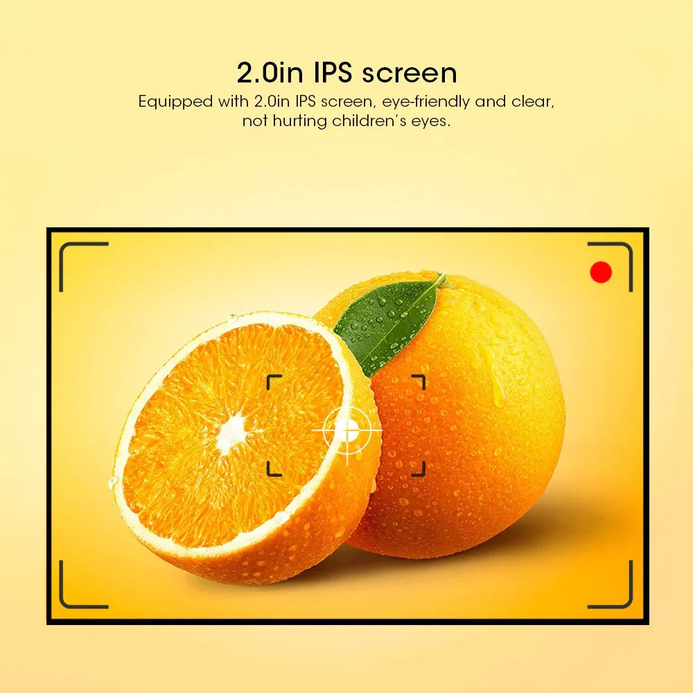 Kids Digital Camera 720p - Rechargeable Video & Photo Camera with 2-Inch Screen