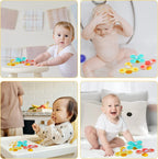Pack of 3 Newborn Baby Rattle Spinners | Colorful Sensory Toys for Infants