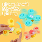 Pack of 3 Newborn Baby Rattle Spinners | Colorful Sensory Toys for Infants