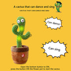 Dancing Cactus Toy - Interactive Talking & Dancing Musical Toy for Kids