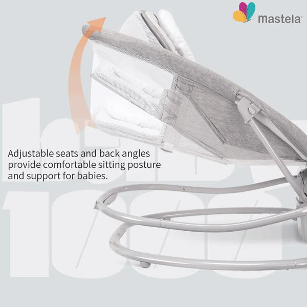 Mastela Deluxe 4-in-1 Electric Swing Bassinet Rocker with Food Tray