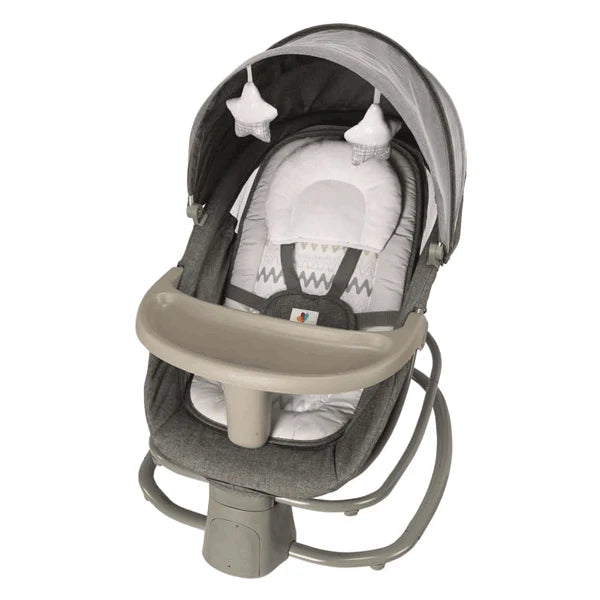 Mastela Deluxe 4-in-1 Electric Swing Bassinet Rocker with Food Tray
