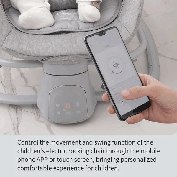 Mastela Deluxe 4-in-1 Electric Swing Bassinet Rocker with Food Tray