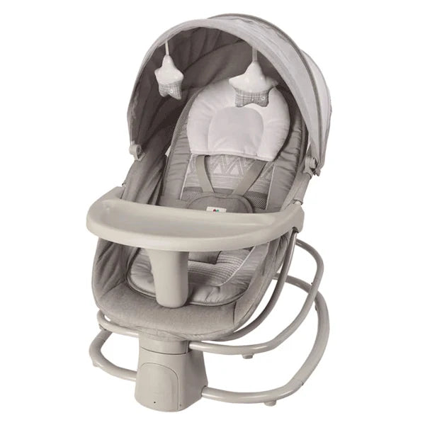 Mastela Deluxe 4-in-1 Electric Swing Bassinet Rocker with Food Tray