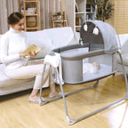 Mastela Deluxe 4-in-1 Electric Swing Bassinet & Bed