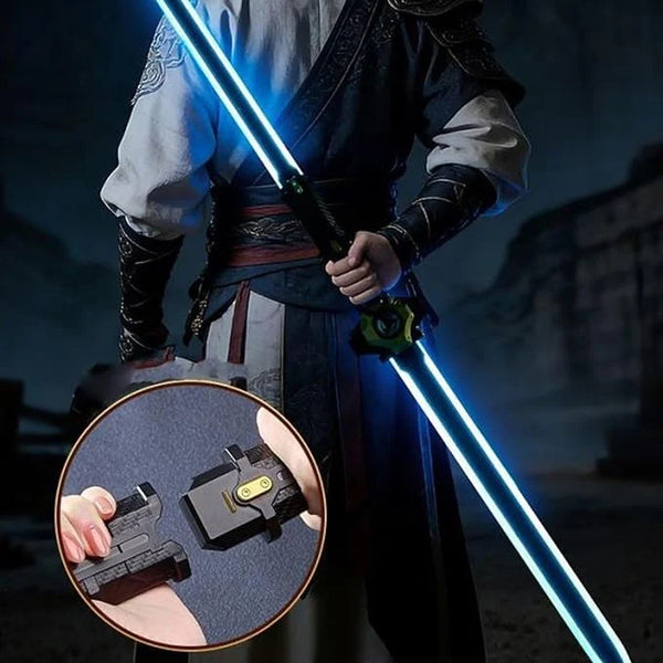 Rechargeable Dual Hidden Laser Sword With Smoke