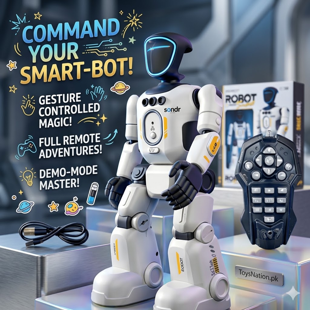 Realistic Smart Gesture & Remote Control Robot