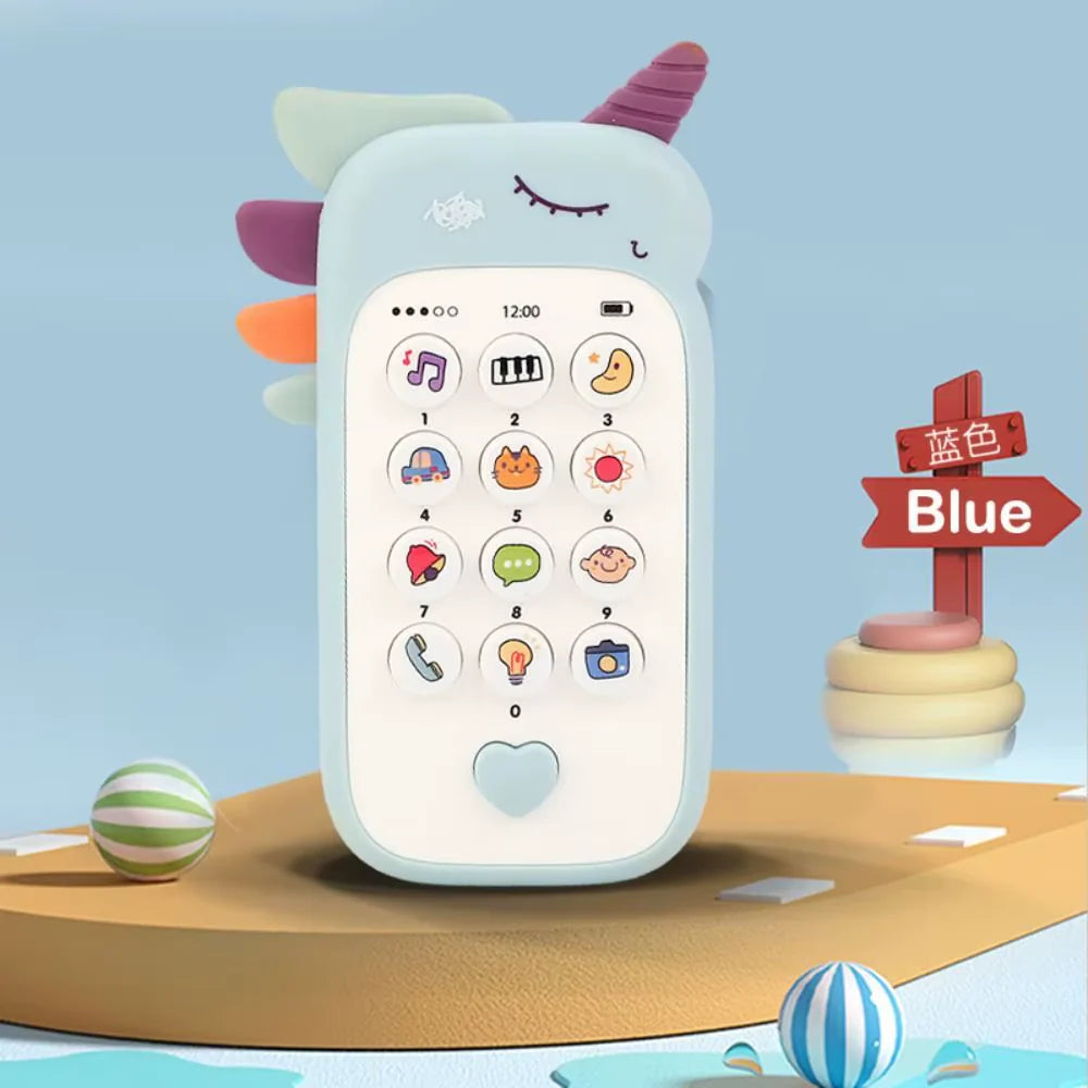 Unicorn Baby Phone Toy - Educational Silicone Smartphone with Music & Lights Secondary image