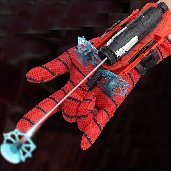 Spider Web Shooter Toy Set - Superhero Gloves with Suction Cup Launcher for Kids