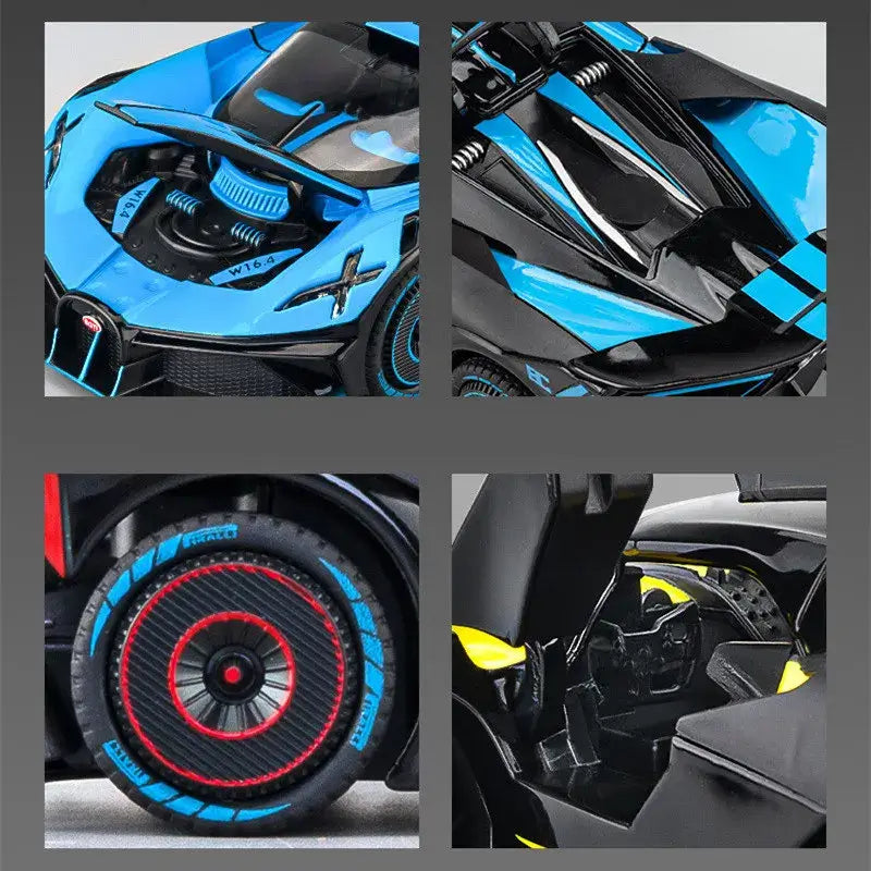 1:24 Bugatti Bolide Diecast Car - Premium Alloy Model Toy