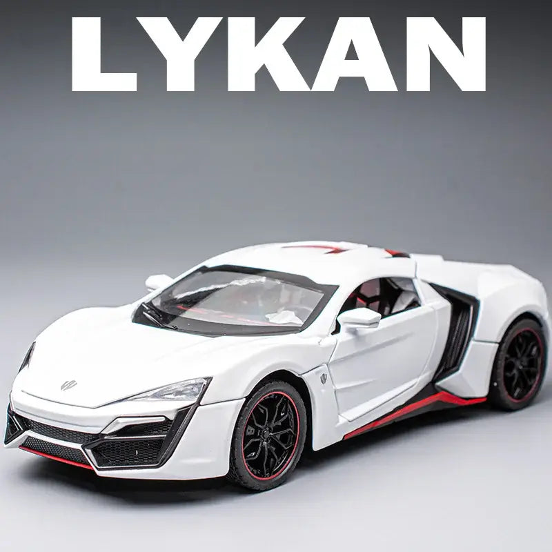 1:24 Scale Lykan Hypersport Die-Cast Model - Alloy Supercar with Opening Doors & Hood