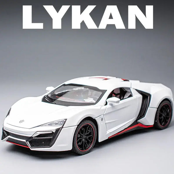 1:24 Scale Lykan Hypersport Die-Cast Model - Alloy Supercar with Opening Doors & Hood