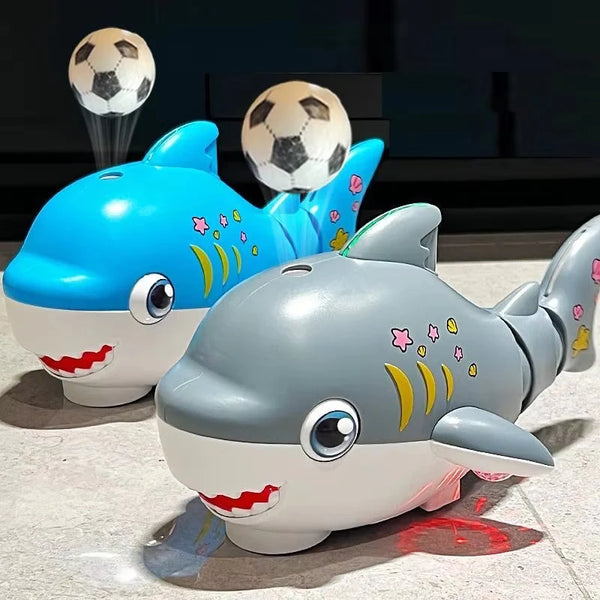 Musical Dancing Shark Toy - Electric Blowing Ball Toy with Lights & Sound for Kids