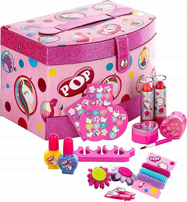 Kids POP Makeup Kit - 3-Layer Pretend Play Beauty Toy Set Main Image