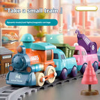 17-Piece Electric Train Track Set - Locomotive & Engineering Vehicles for Kids