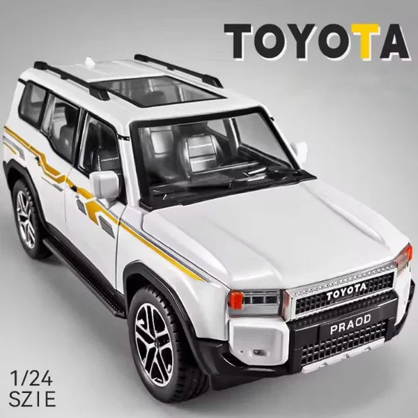 1:24 Scale Toyota Land Cruiser Prado LC250 Die-Cast Model - Alloy with Light & Sound