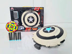 Avengers Captain America Shield & Thor Hammer Set - Soft Bullet Toys with Lights