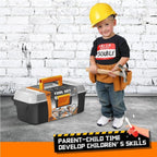 40-Piece Kids Tool Set - Portable Toolbox with Construction Tools
