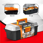 40-Piece Kids Tool Set - Portable Toolbox with Construction Tools