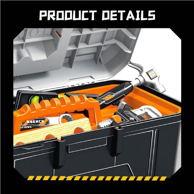 40-Piece Kids Tool Set - Portable Toolbox with Construction Tools Main Image