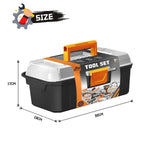 40-Piece Kids Tool Set - Portable Toolbox with Construction Tools