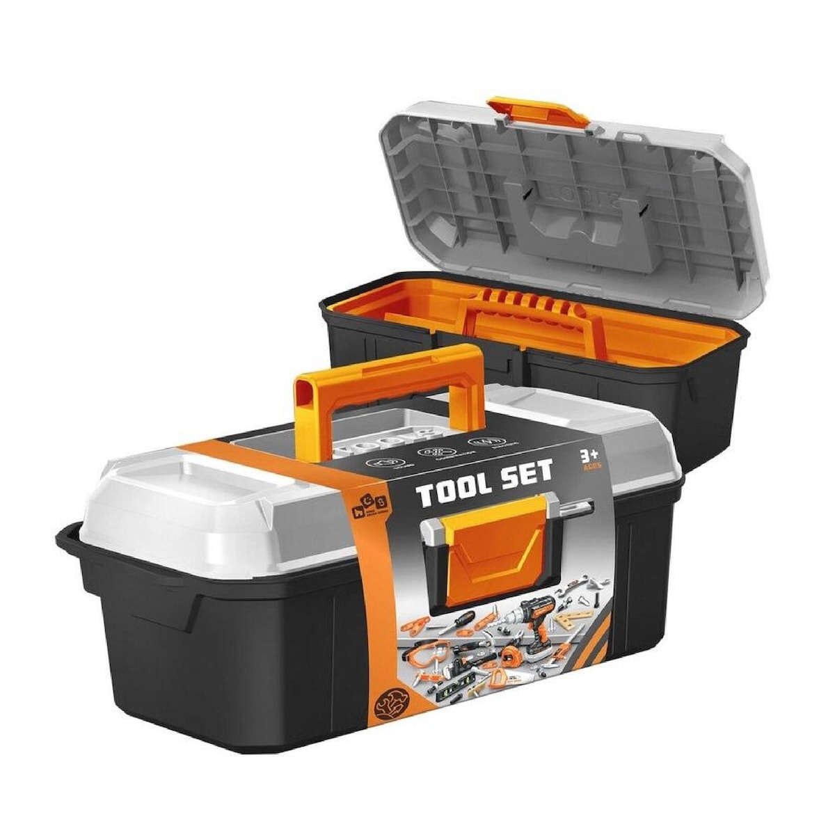 40-Piece Kids Tool Set - Portable Toolbox with Construction Tools