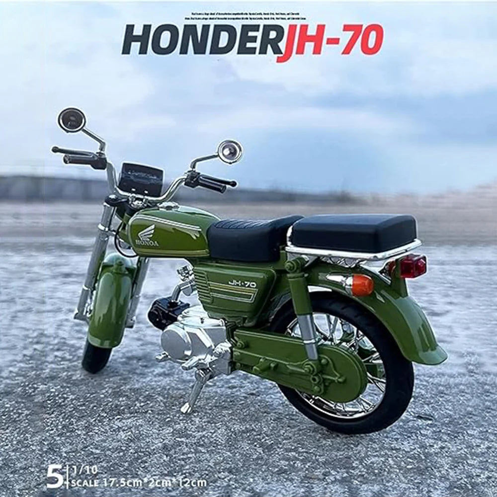1:12 Scale Honda JH70 Die-Cast Motorcycle Model - Alloy Collectible with Rubber Tires
