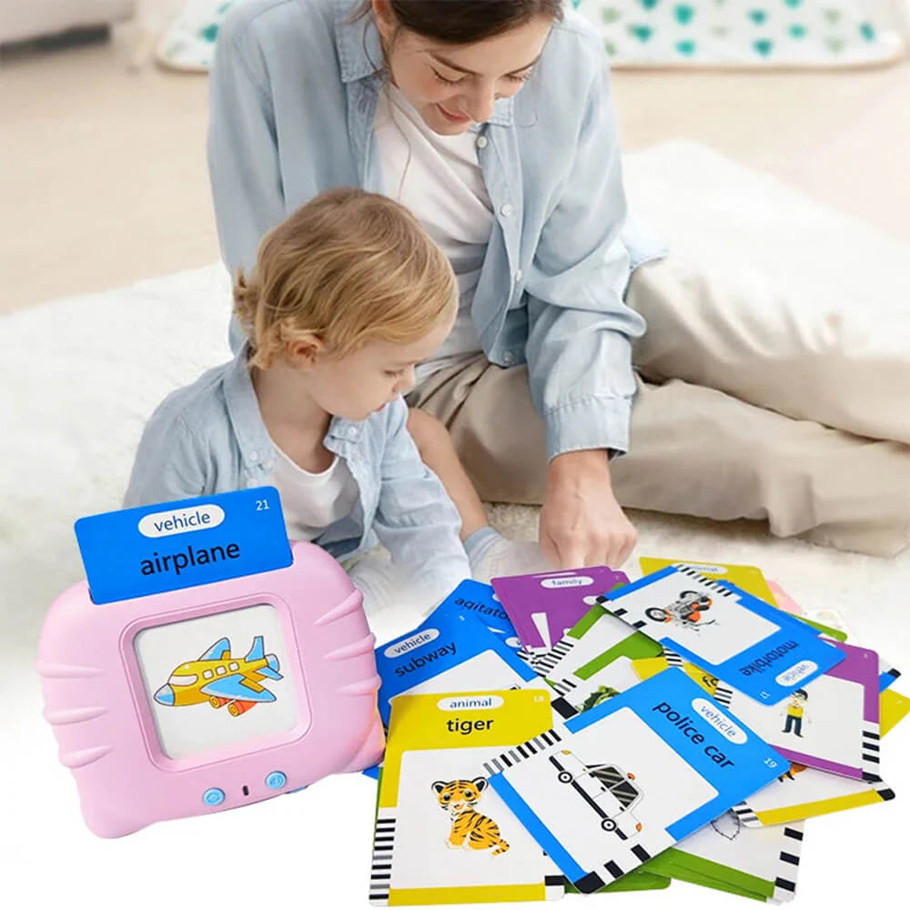 Rechargeable Flash Card Reader - Educational Learning Toy for Toddlers