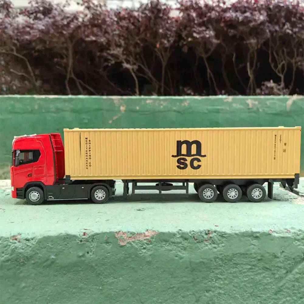 Scania Container Truck Die-Cast Model 1:50 - Heavy Duty Alloy with Opening Doors