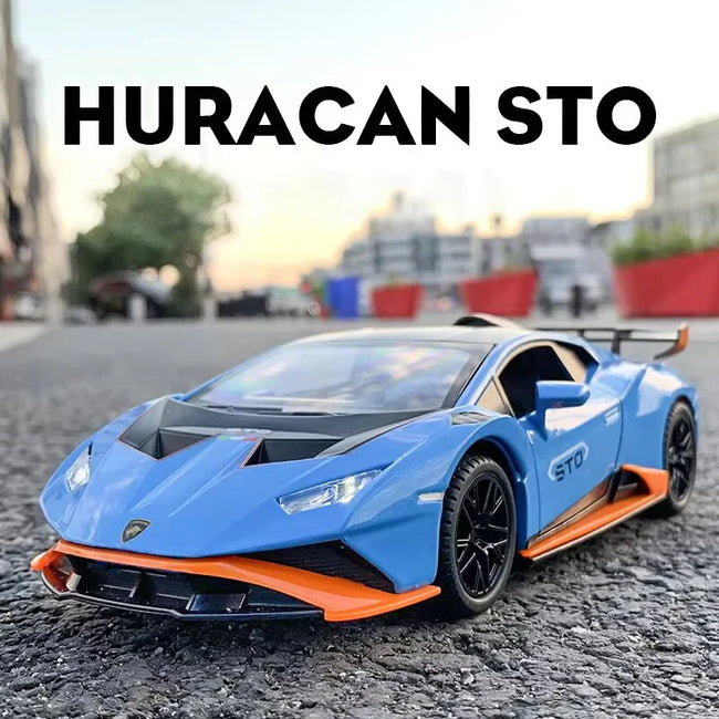 1:24 Scale Lamborghini Huracán STO Die-Cast Model - Alloy Supercar Collectible Hover Image