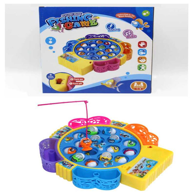 Electric Musical Fishing Game - 15Pcs Hover Image