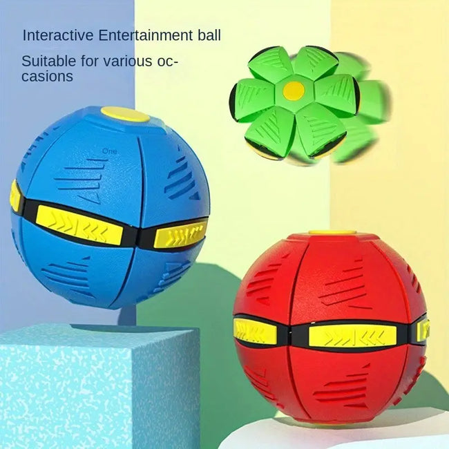 Magic Flying UFO Ball - Transforming Disc to Ball Toy with Light Main Image