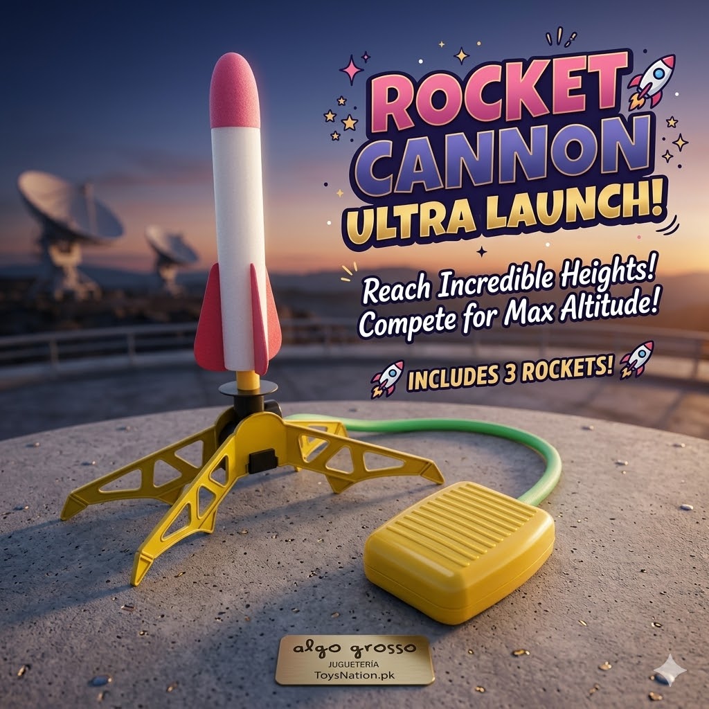 Kids Air-Powered Rocket Launcher Set – Stomp & Launch Space Adventure Kit