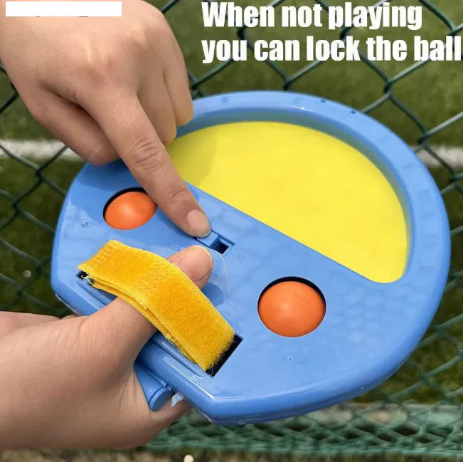 Kids Hand Catch & Throw Ball Game - 2-Player Set with Rackets