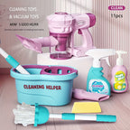 Kids Cleaning Pretend Play Set - Educational Housekeeping Toy Kit