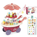 Pretend Play Ice Cream Maker Set - Kids Cooking Toy with Accessories