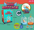 Interactive Voice-Activated Bird Cage Toy - Recording & Sound Effects with Light