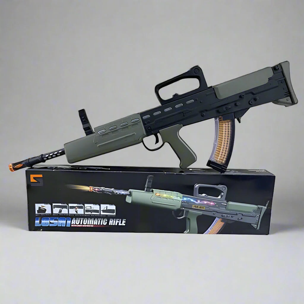 Automatic Musical Rifle Toy Gun - Kids Light & Sound Toy with Vibration Effects Main image